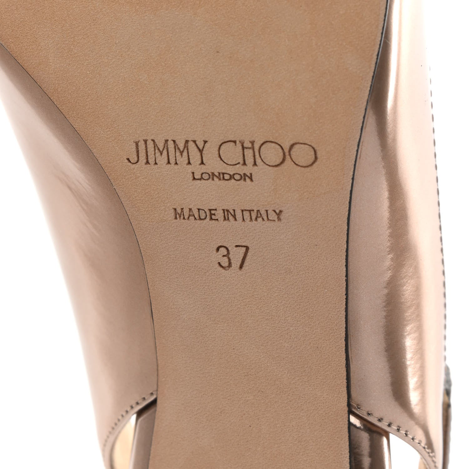 Jimmy Choo Mirror Erin 60 Slingback Pumps 37 Ballet Pink 6 of 8