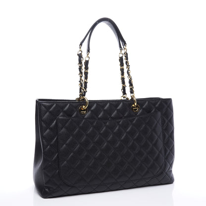 Chanel Caviar Quilted XL Grand Shopping Tote GST Black 2 of 10