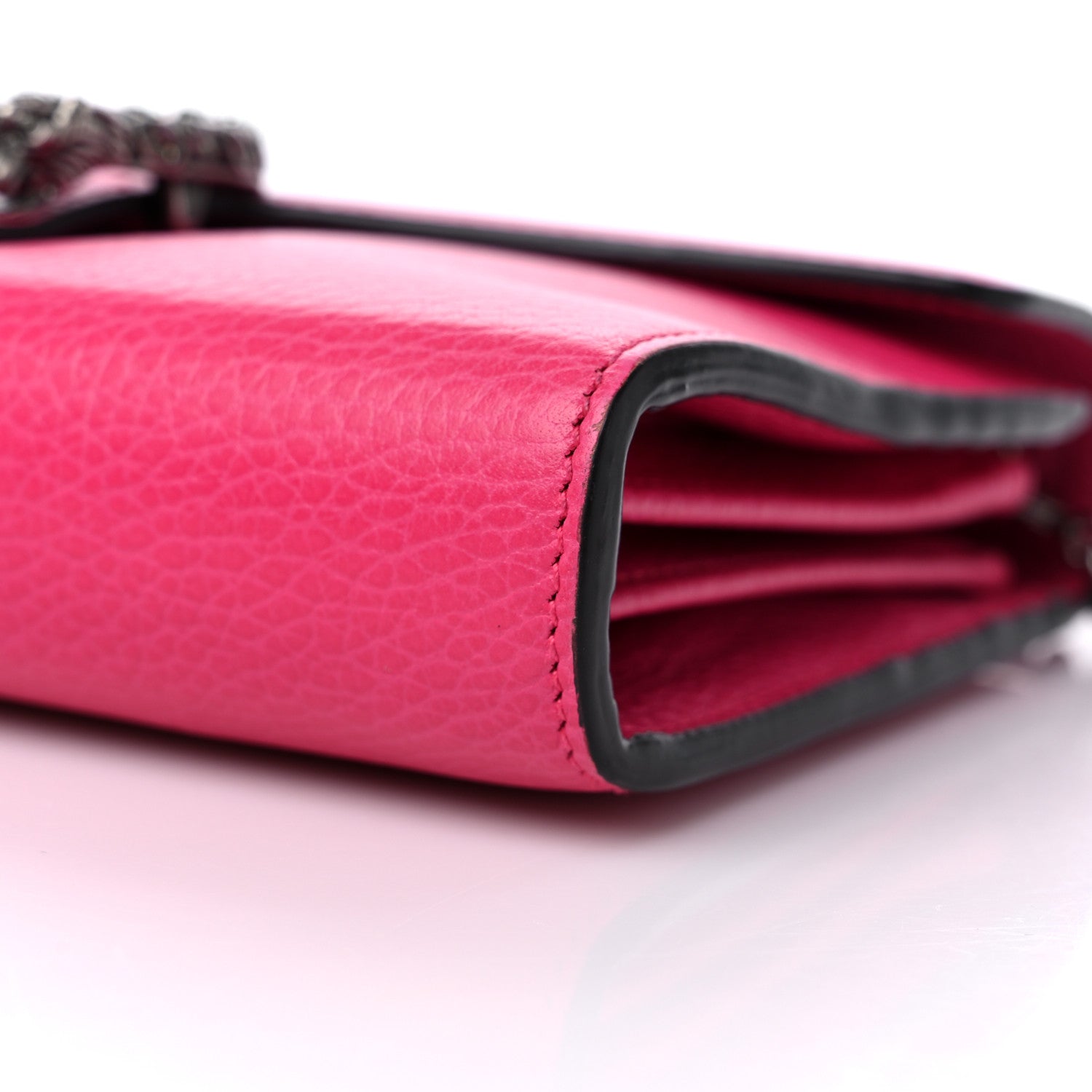 Gucci Dollar Calfskin Crystal Mini Dionysus Chain Wallet Box Pink 9 of 10