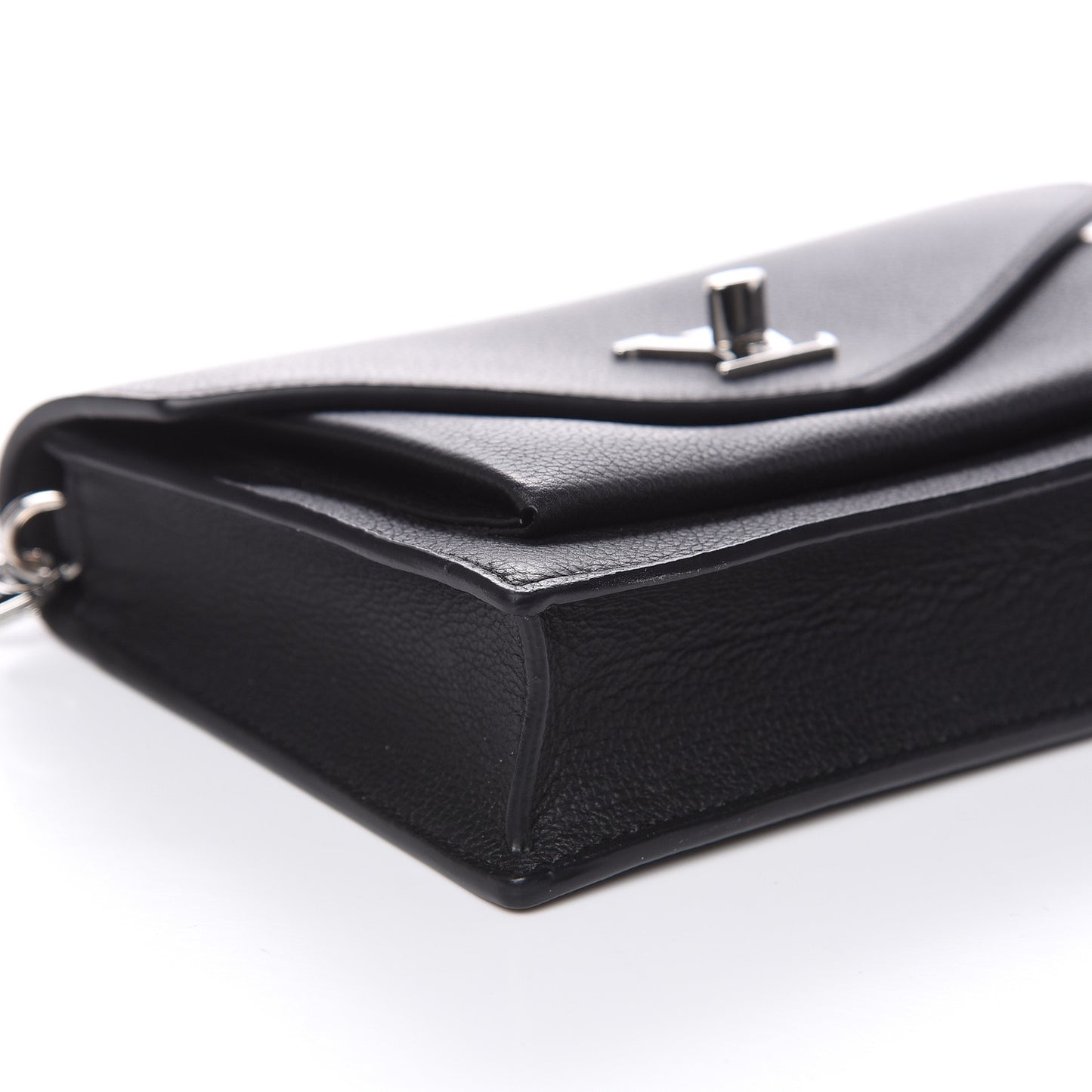 Soft Calfskin My Lockme Chain Pochette Black
