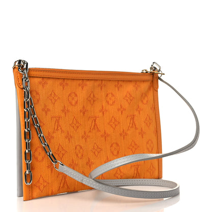 Louis Vuitton Monogram Antartica Double Flat Messenger 3 of 9