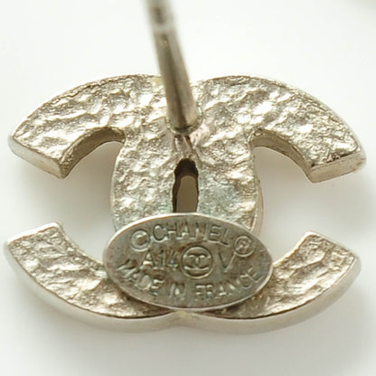 Chanel Crystal Mini Timeless CC Earrings Silver 4 of 5