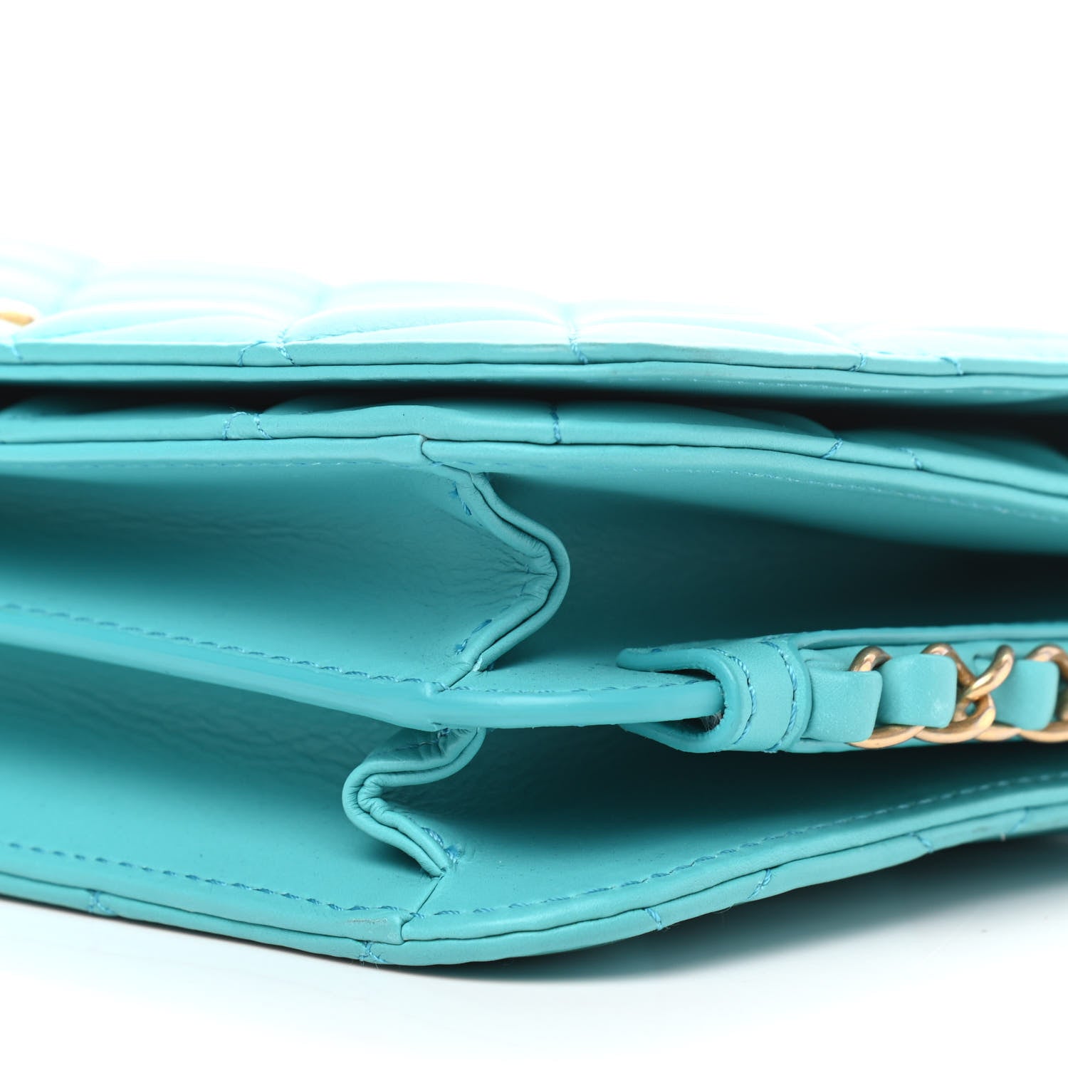 Chanel Calfskin Quilted Medium Everyday Chic Single Flap Turquoise 10 of 10