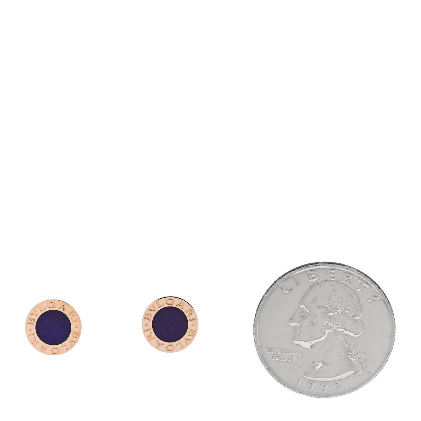 18K Rose Gold Sugilite BVLGARI BVLGARI Stud Earrings