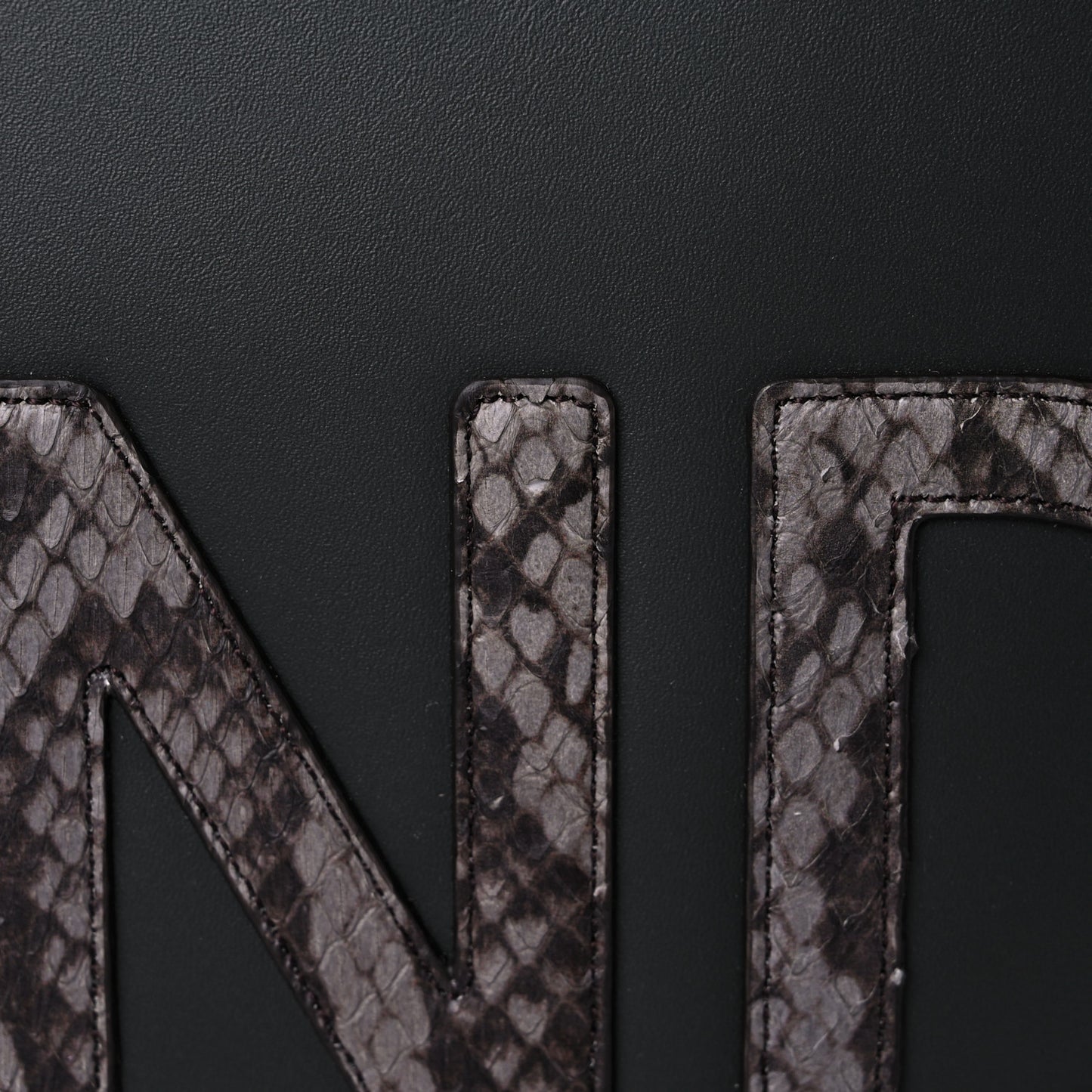 Vitello King Plexiglass Elaphe Python Print Logo Medium Fendi Sunshine Shopper Tote Dark Asphalt