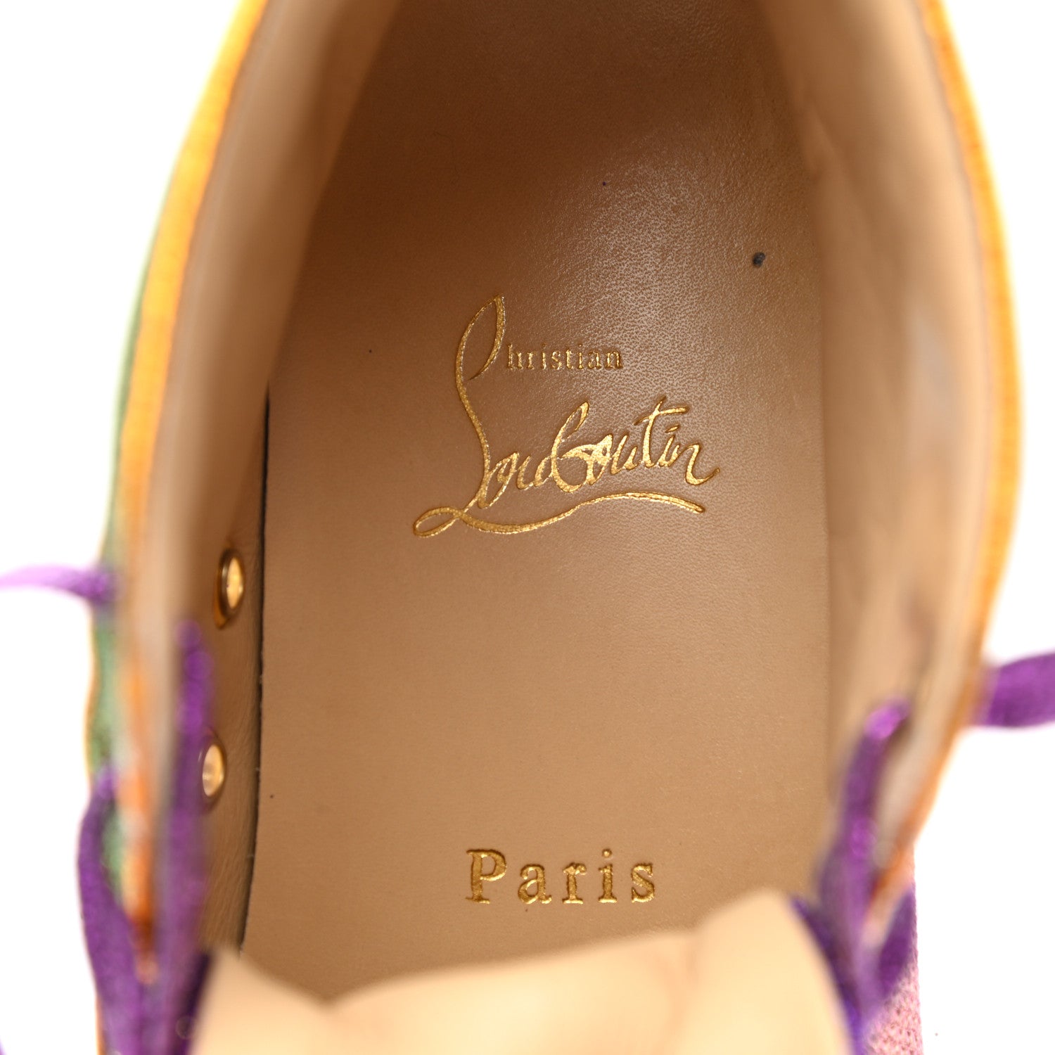 Christian Louboutin Bip Bip Glitter Womens Orlato Flat Sneakers 37 Multicolor 8 of 12