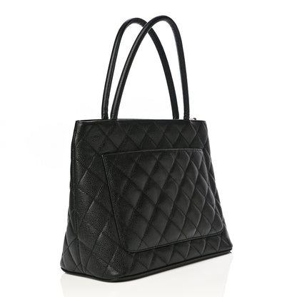 Chanel Caviar Quilted Medallion Tote Black 3 of 11