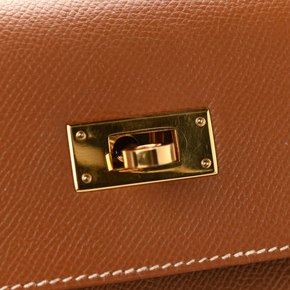 Hermes Courchevel Kelly Sellier 28 Gold 13 of 20