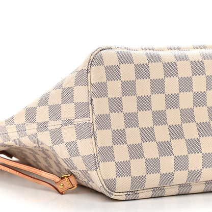 Louis Vuitton Damier Azur Neo Neverfull MM Rose Ballerine 11 of 12
