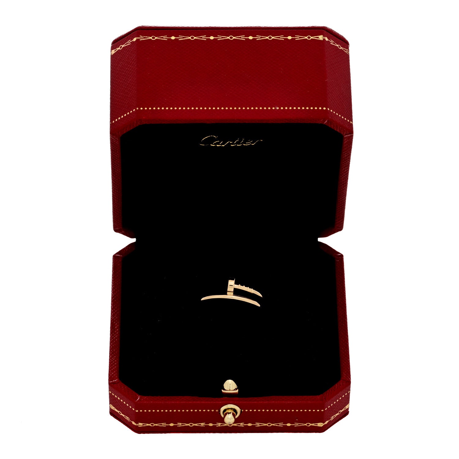 Cartier 18K Yellow Gold Small Juste Un Clou Ring 55 7.25 5 of 5