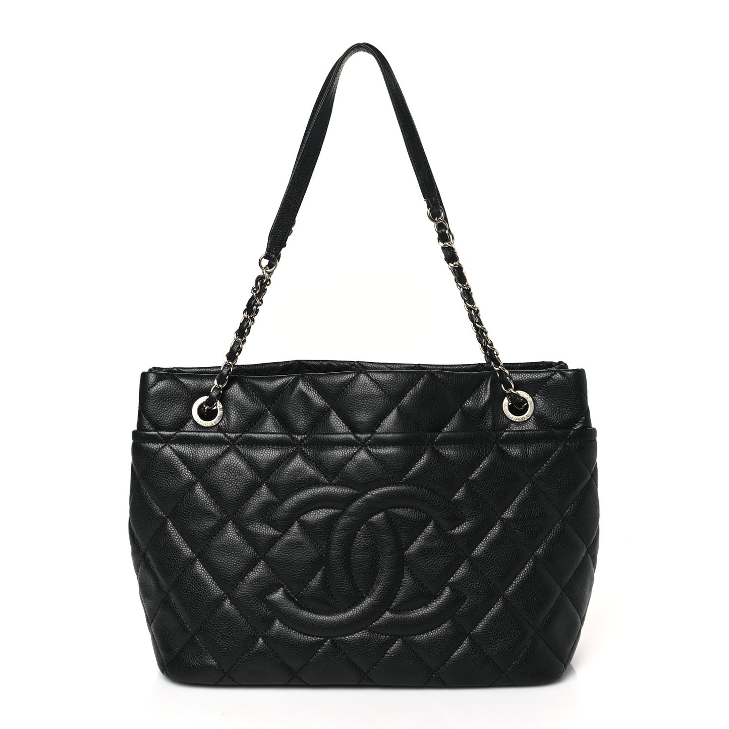 Caviar Quilted CC Timeless Soft Tote Black