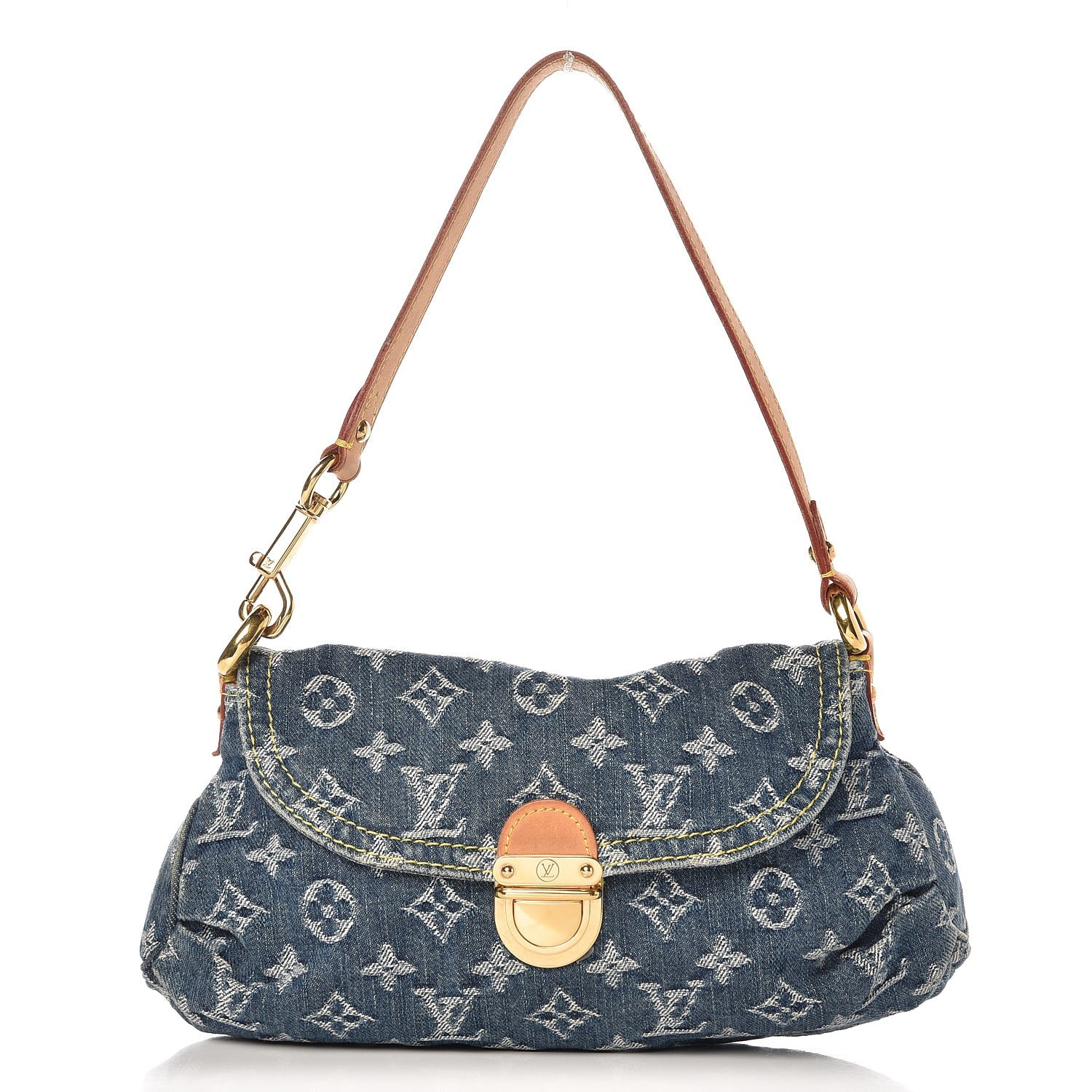 Louis Vuitton Monogram Denim Mini Pleaty Blue 1 of 7
