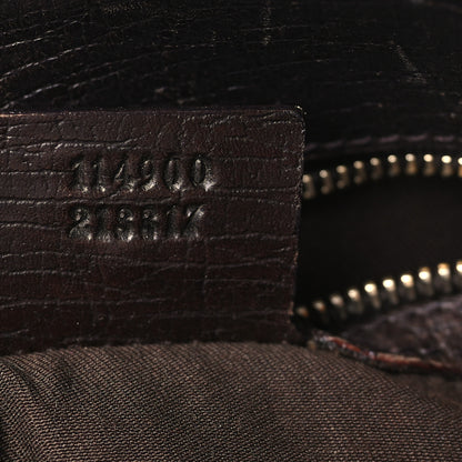 Gucci Monogram Large Horsebit Chain Hobo Dark Brown 7 of 10