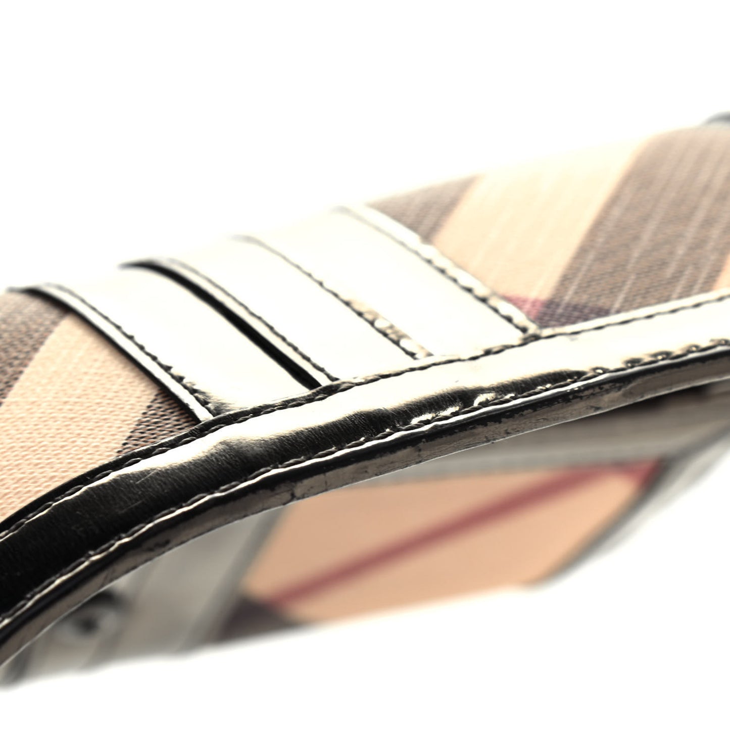 Patent Nova Check Wallet Metallic