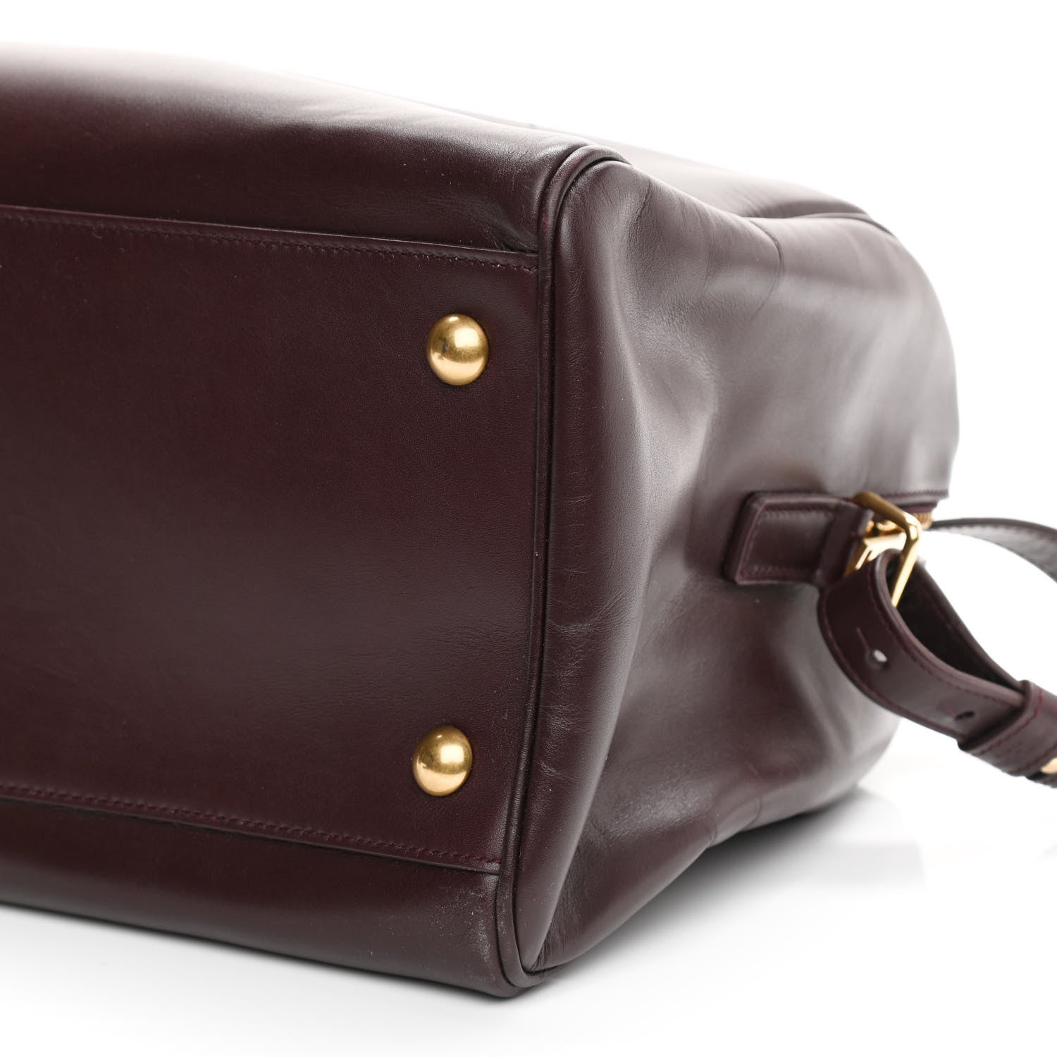 Saint Laurent Calfskin Classic Duffle 6 Amarena 17 of 17