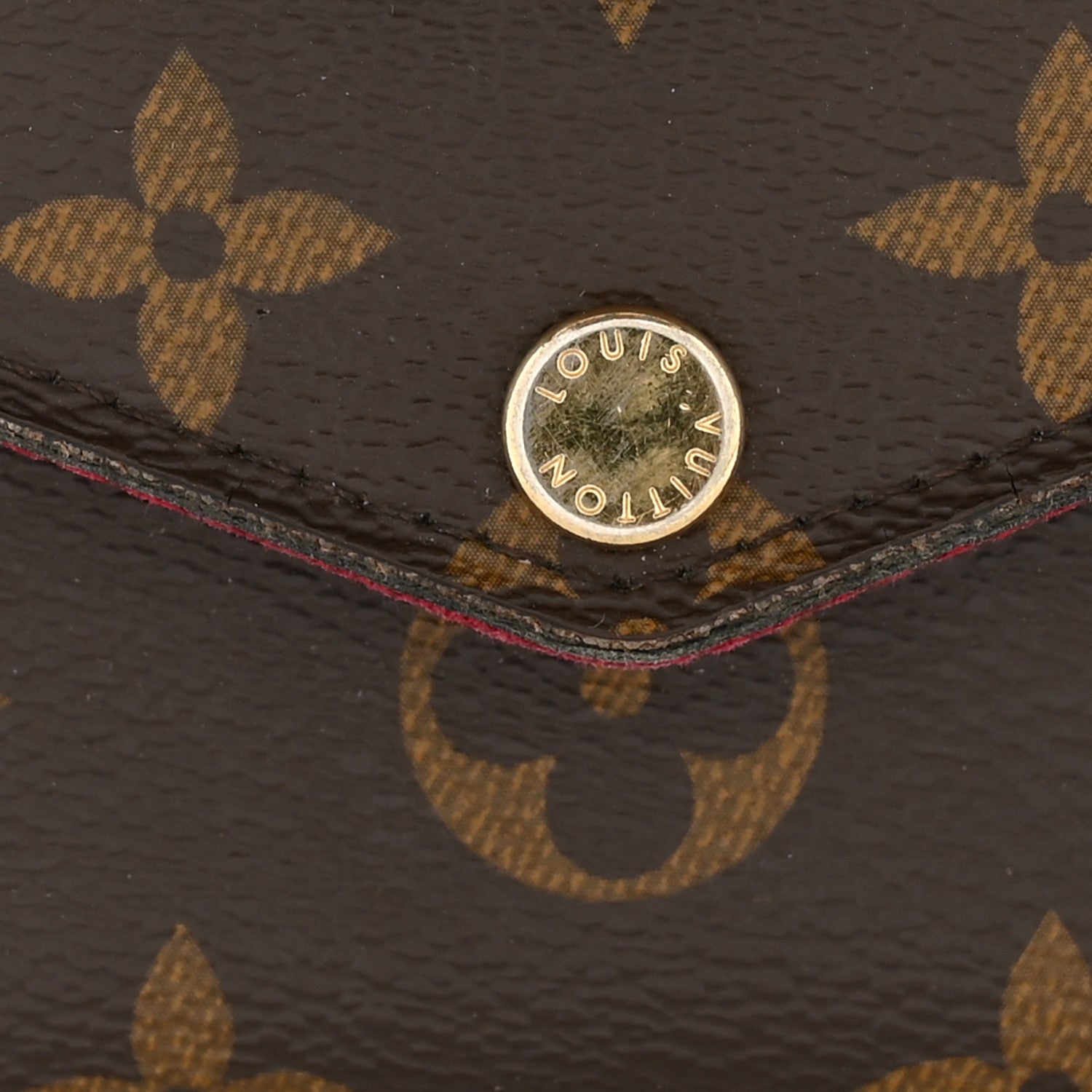 Louis Vuitton Monogram Pochette Felicie Chain Wallet Fuchsia 15 of 17