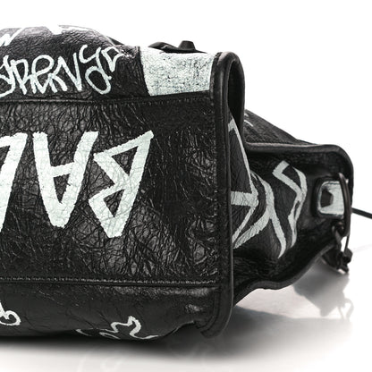Balenciaga Agneau Arena Graffiti All Over Classic Hardware City Black White 9 of 9