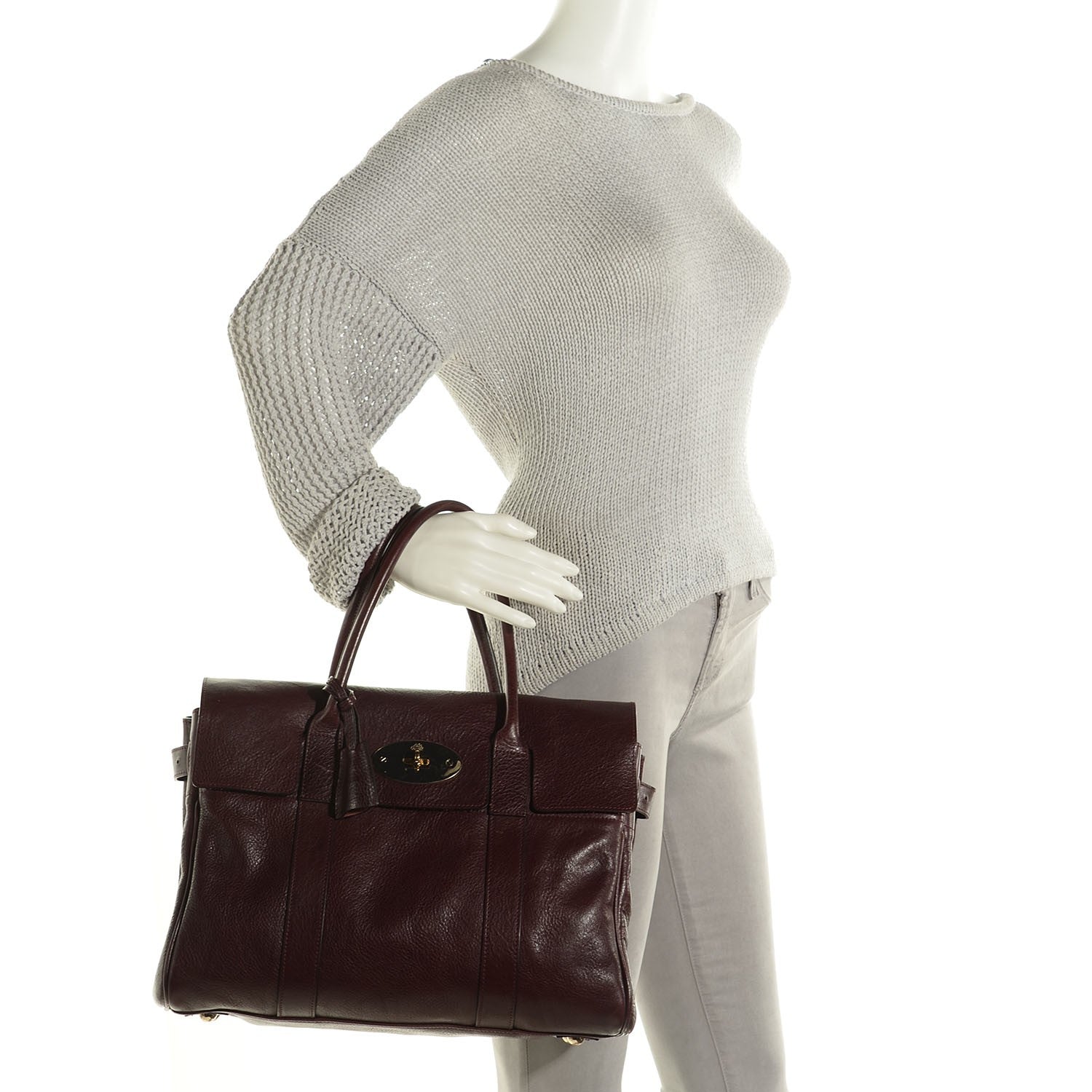 Mulberry Natural Leather Bayswater Oxblood 2 of 10