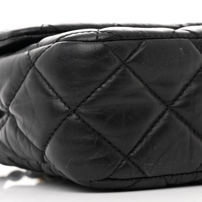 Chanel Aged Calfskin Quilted Medium Medallion Flap Black 9 of 11