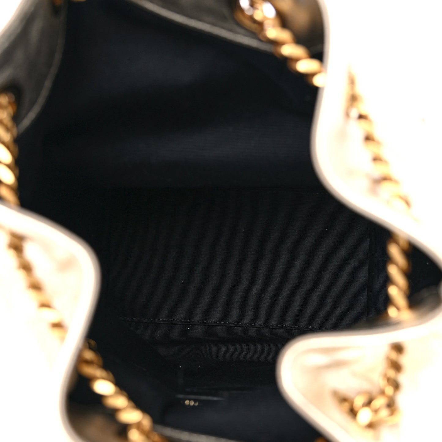 Lambskin Matelasse Monogram Joe Backpack Pale Gold