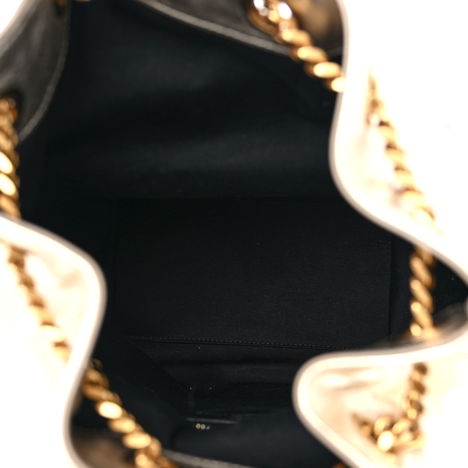 Saint Laurent Lambskin Matelasse Monogram Joe Backpack Pale Gold 5 of 9