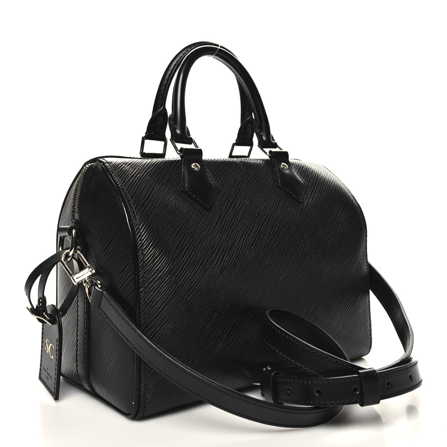 Louis Vuitton Epi Speedy Bandouliere 25 Black 3 of 11