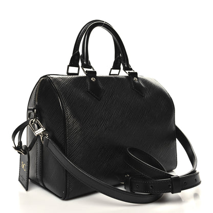 Louis Vuitton Epi Speedy Bandouliere 25 Black 3 of 11