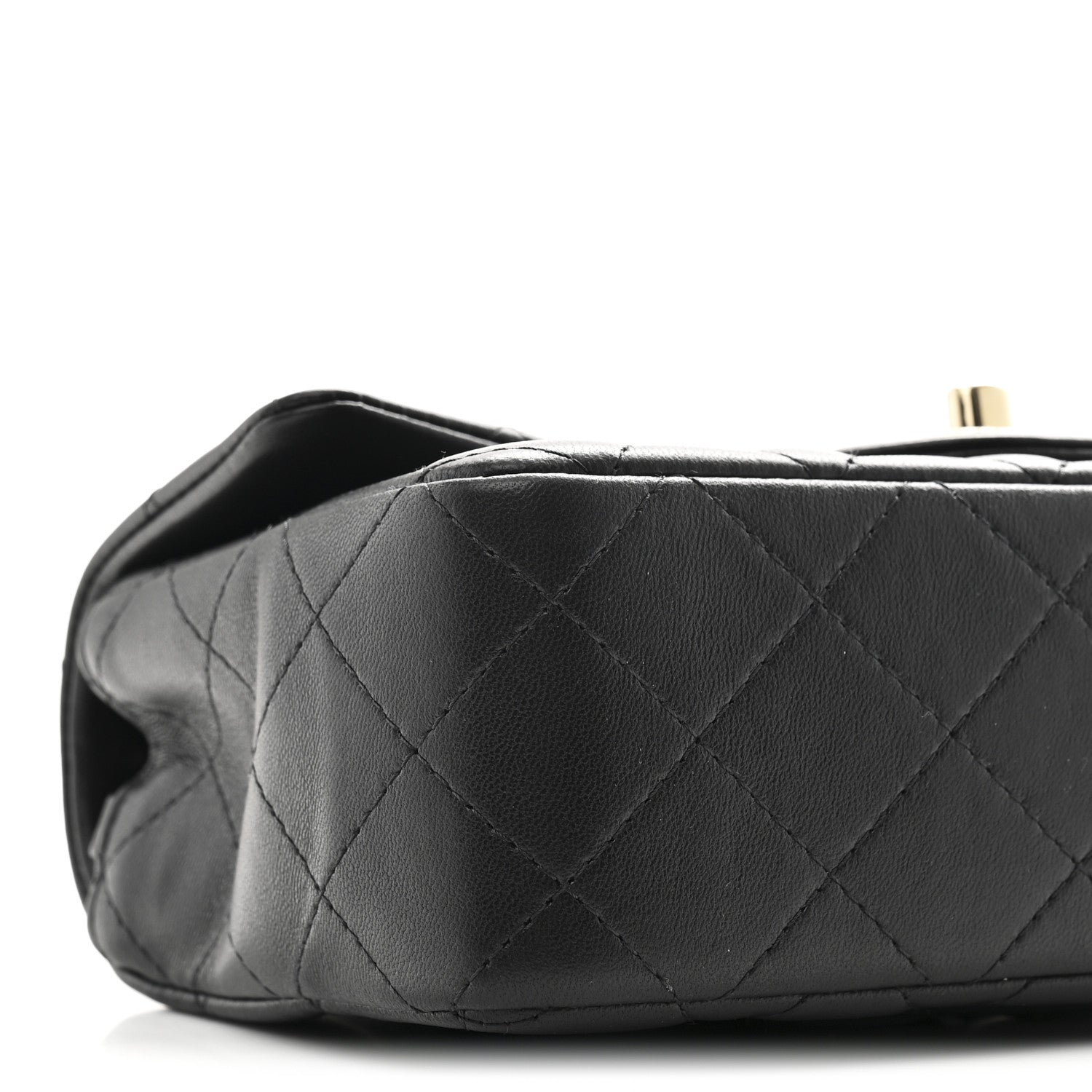Chanel Lambskin Quilted Mini Rectangular Flap Black 9 of 11
