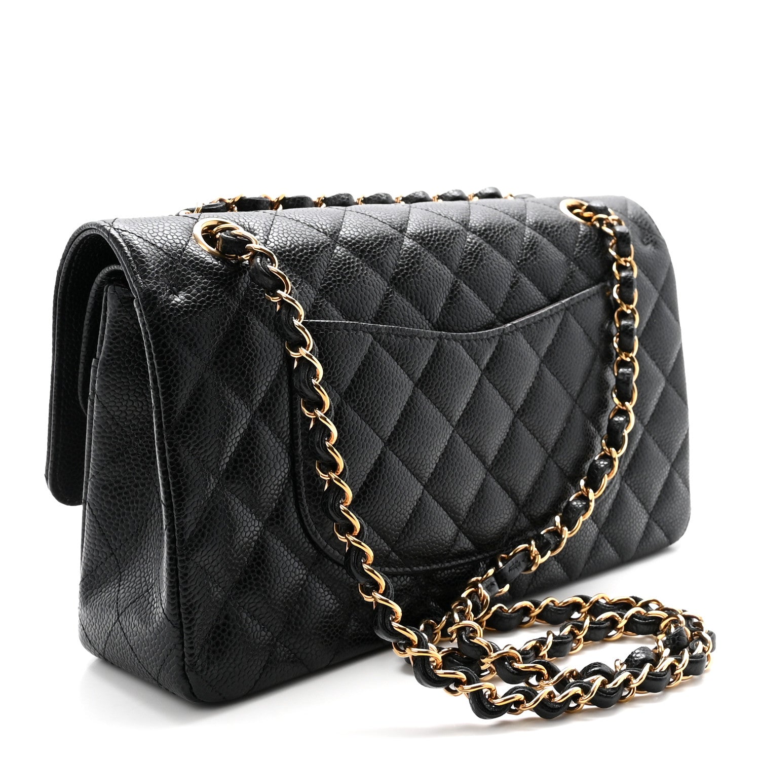 Chanel Caviar Quilted Medium Double Flap Black 3 of 10