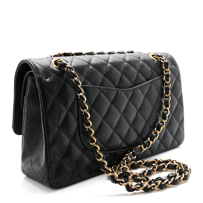 Chanel Caviar Quilted Medium Double Flap Black 3 of 10