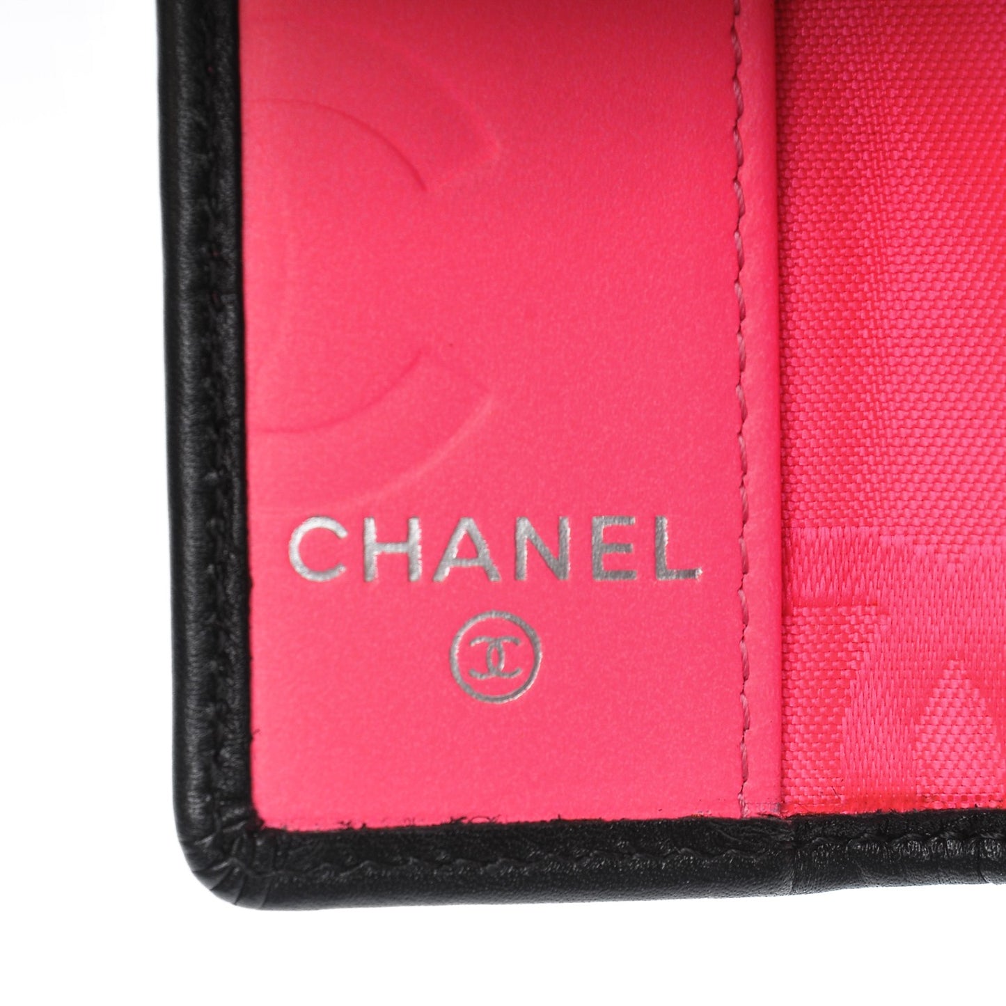 Calfskin Quilted Cambon 6 Key Holder Black