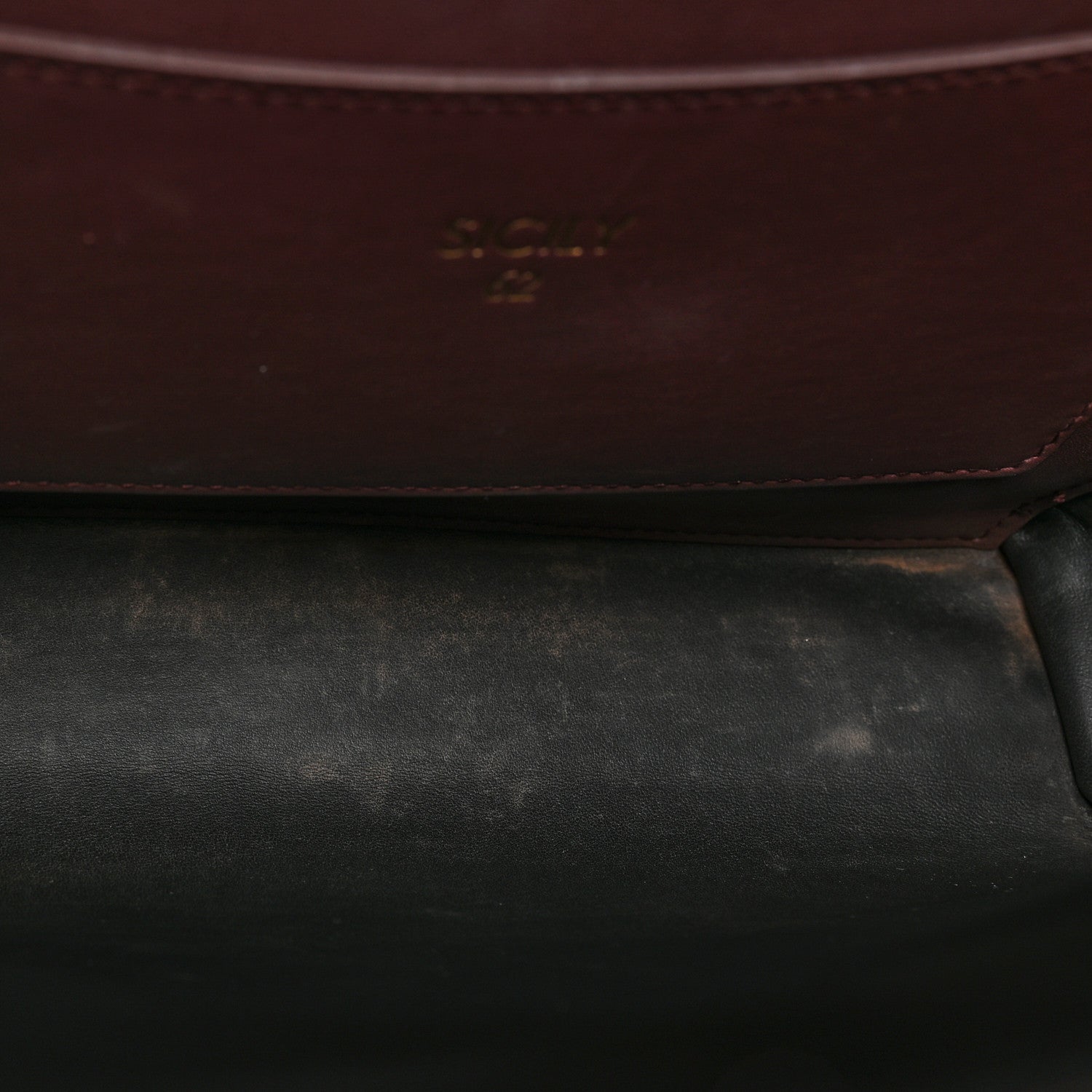 Dolce & Gabbana Vitello Morbido Large Sicily 62 Bag Burgundy 12 of 13