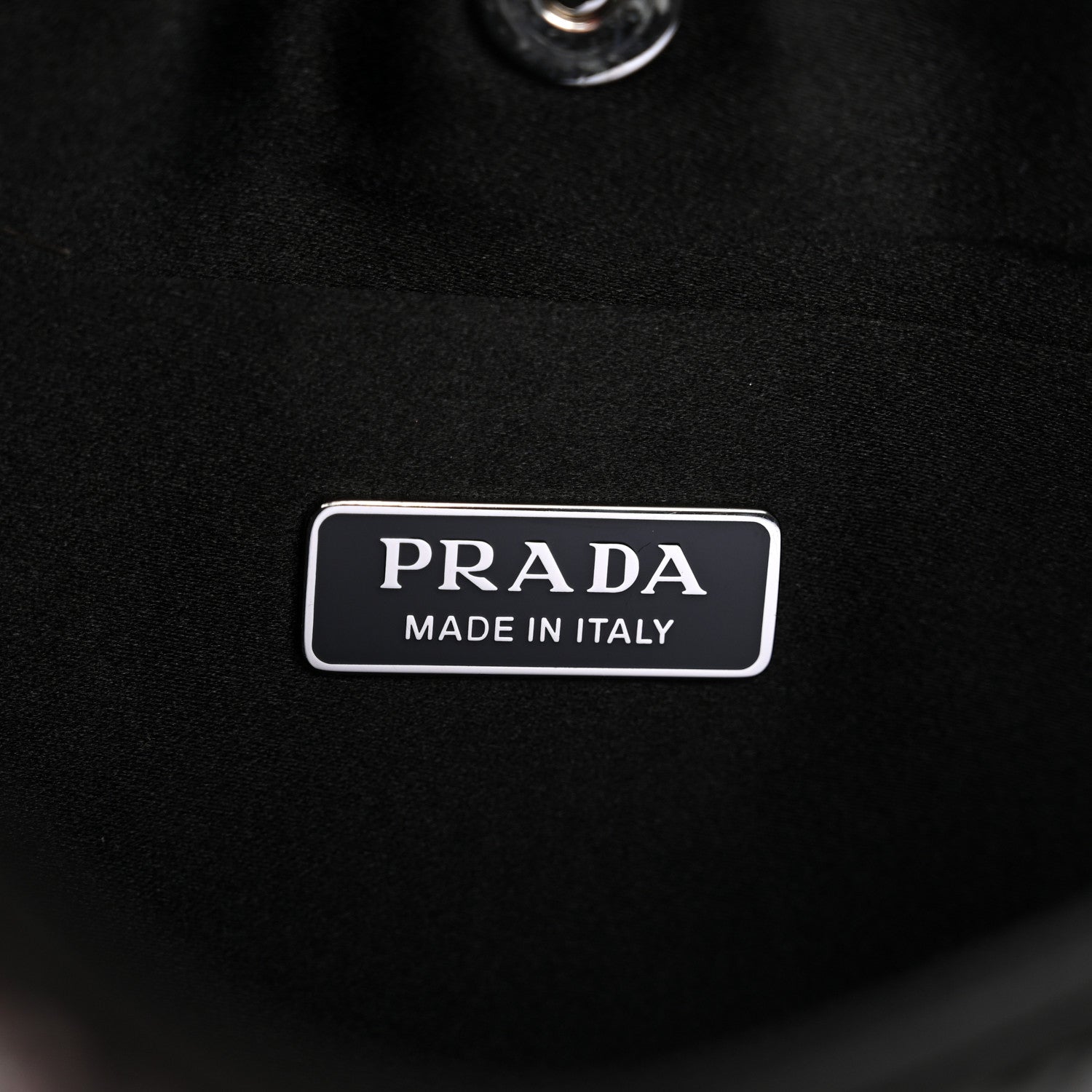Prada Paillettes Sequin Logo Cleo Adjustable Strap Shoulder Bag Black White 6 of 10