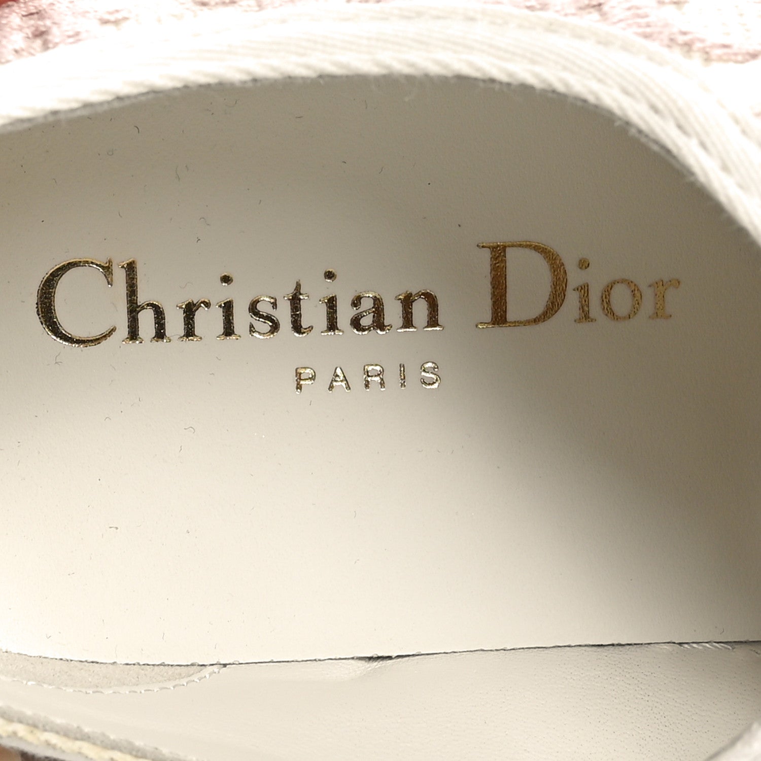 Christian Dior Canvas Oblique Walk'N'Dior Low Top Sneakers 37 Powder Nude 7 of 9