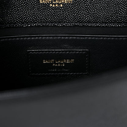 Saint Laurent Grain De Poudre Small Classic Monogram Kate Tassel Satchel Black 6 of 9