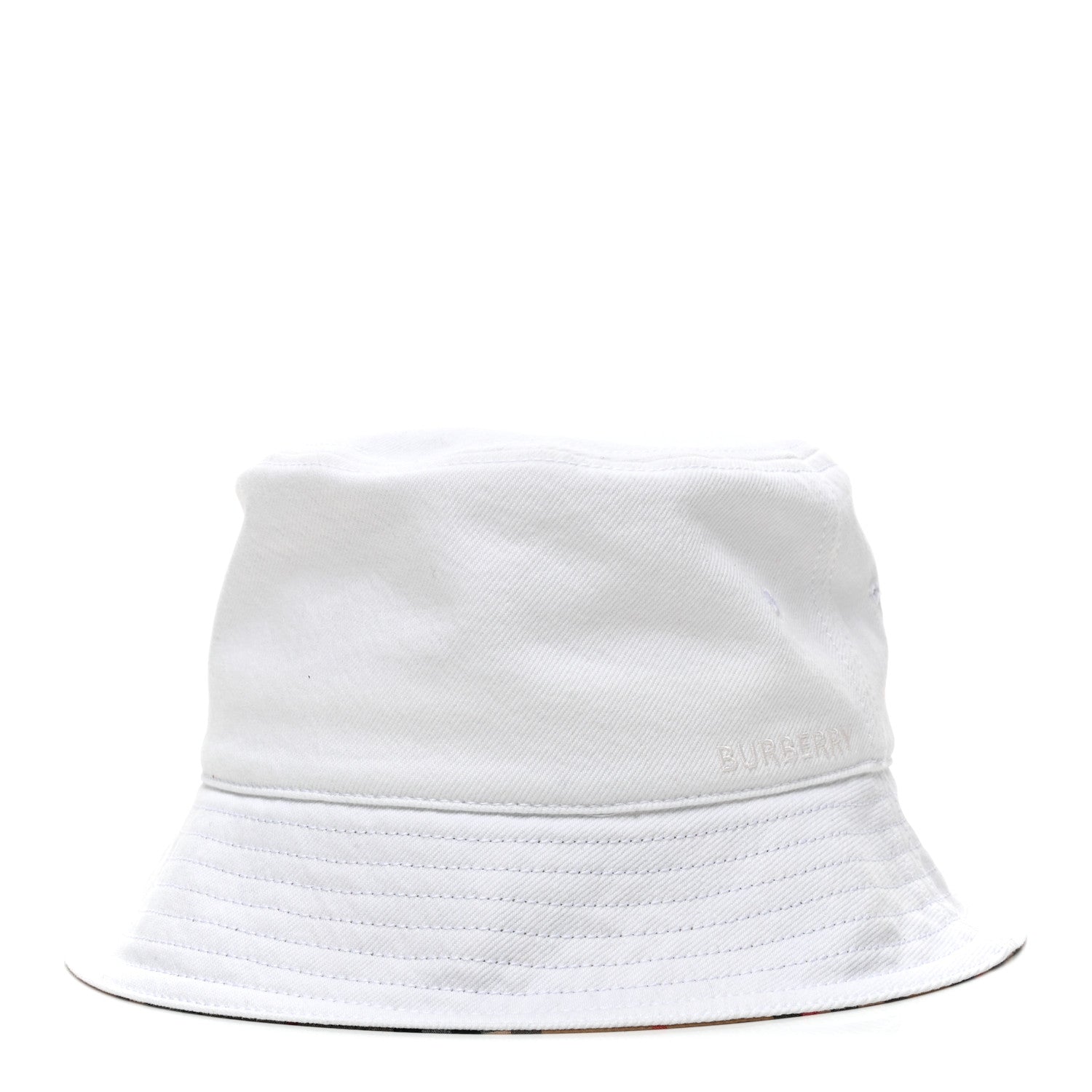 Burberry Denim Logo Bucket Hat M White 3 of 7
