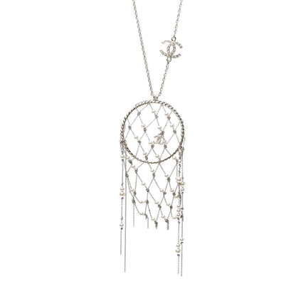 Chanel Pearl CC Dream Catcher Necklace Gold 4 of 7