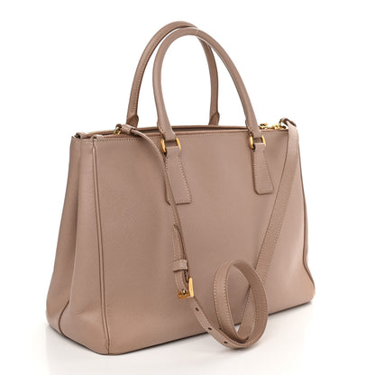 Prada Saffiano Small Galleria Double Zip Tote Cammeo 3 of 12
