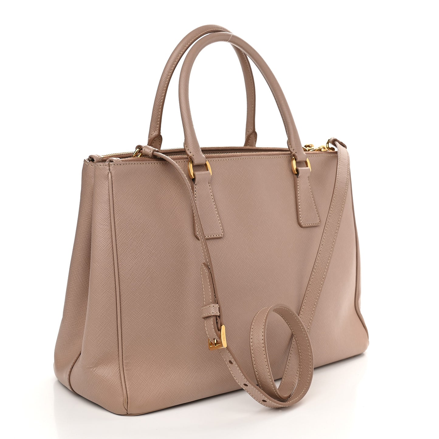 Saffiano Small Galleria Double Zip Tote Cammeo