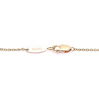 Harry Winston 18K Yellow Gold Diamond HW Logo Pendant Necklace 6 of 8