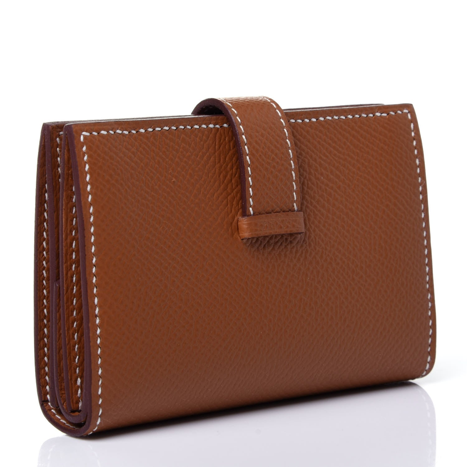 Hermes Epsom Mini Bearn Wallet Gold 2 of 4