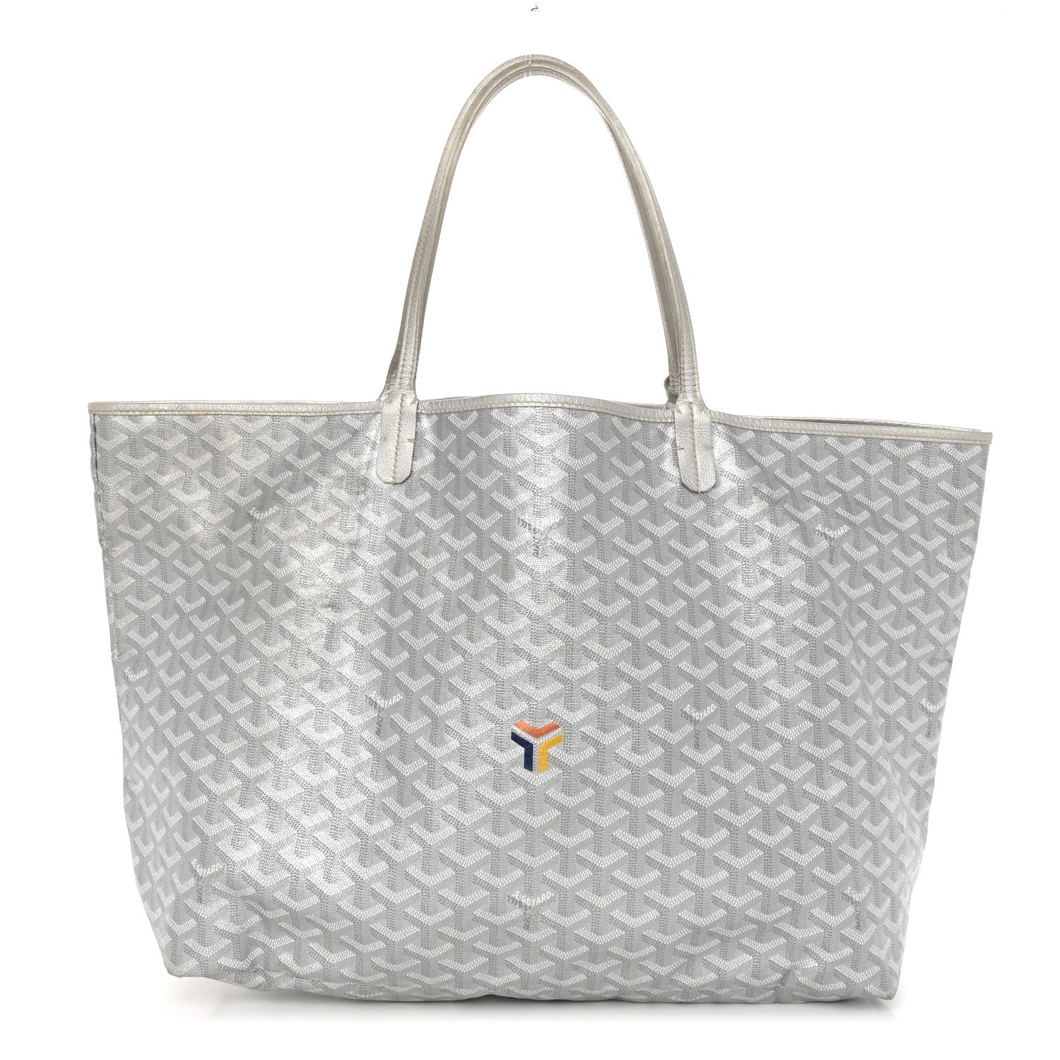 Goyard Goyardine Precious Metals Saint Louis GM Silver 1 of 13