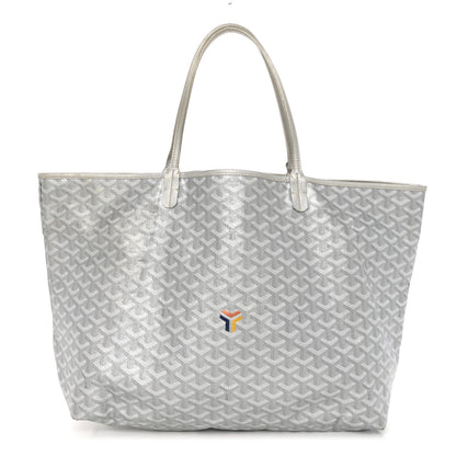 Goyard Goyardine Precious Metals Saint Louis GM Silver 1 of 13