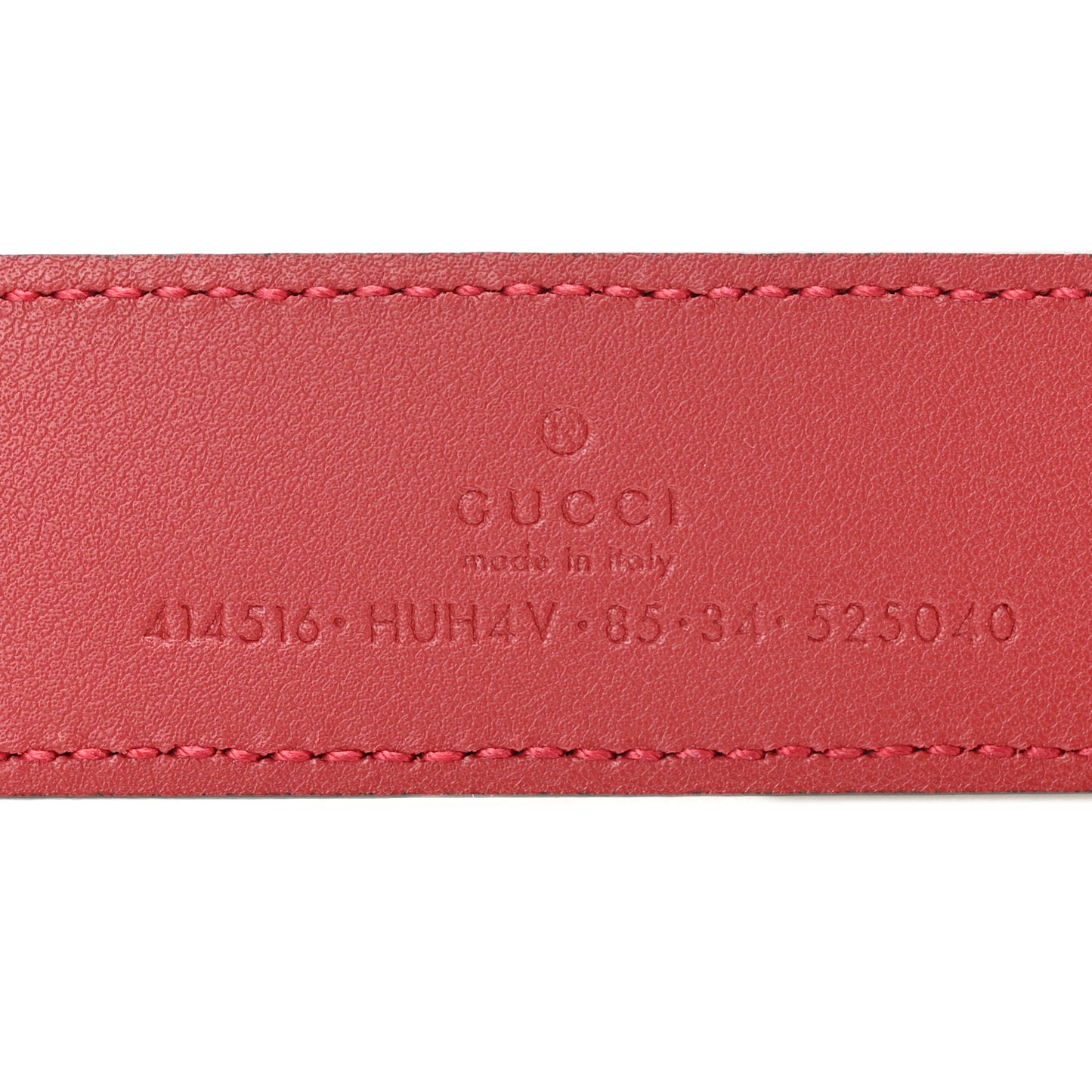 GG Supreme Enamel Double G 30mm Belt 85 34 Black New Cherry Red