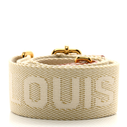 Louis Vuitton Jacquard High Rise Shoulder Strap Beige 2 of 3