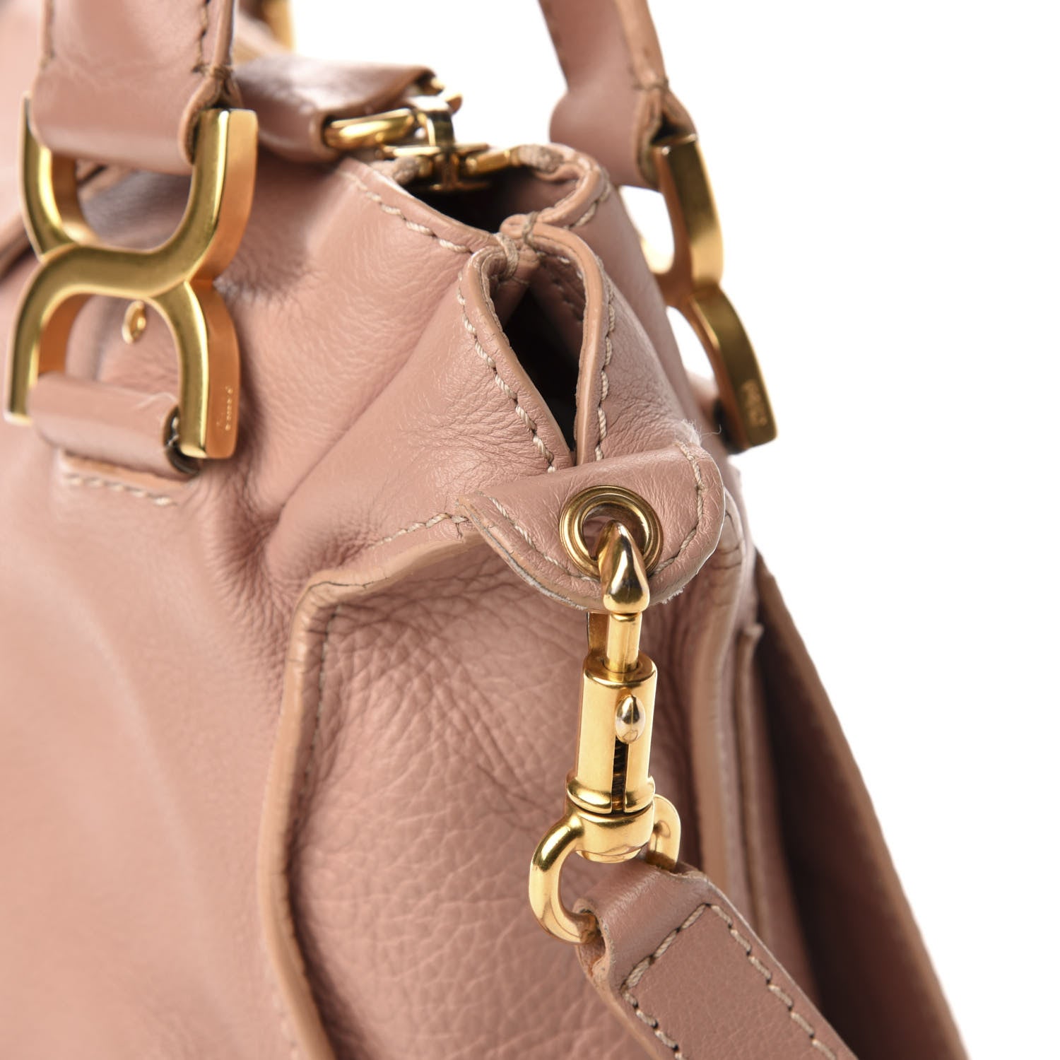 Chloe Calfskin Medium Marcie Satchel Pale Pink 9 of 12