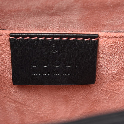 Gucci Satin Crystal Mini Sylvie Top Handle Bag Black 7 of 17
