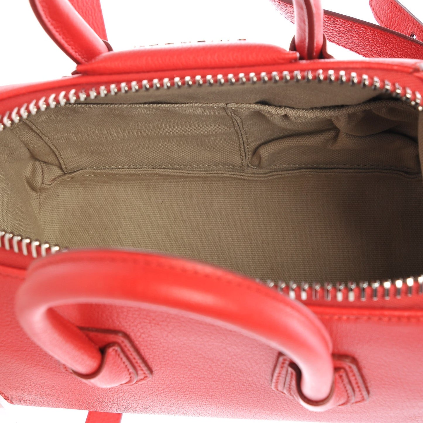 Sugar Goatskin Mini Antigona Medium Red