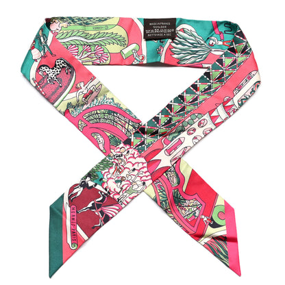 Hermes Silk Exposition Universelle Twilly Rose Vif Menthol 1 of 4