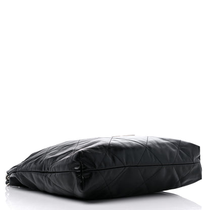 Chanel Shiny Calfskin Quilted Chanel 22 Black 5 of 11